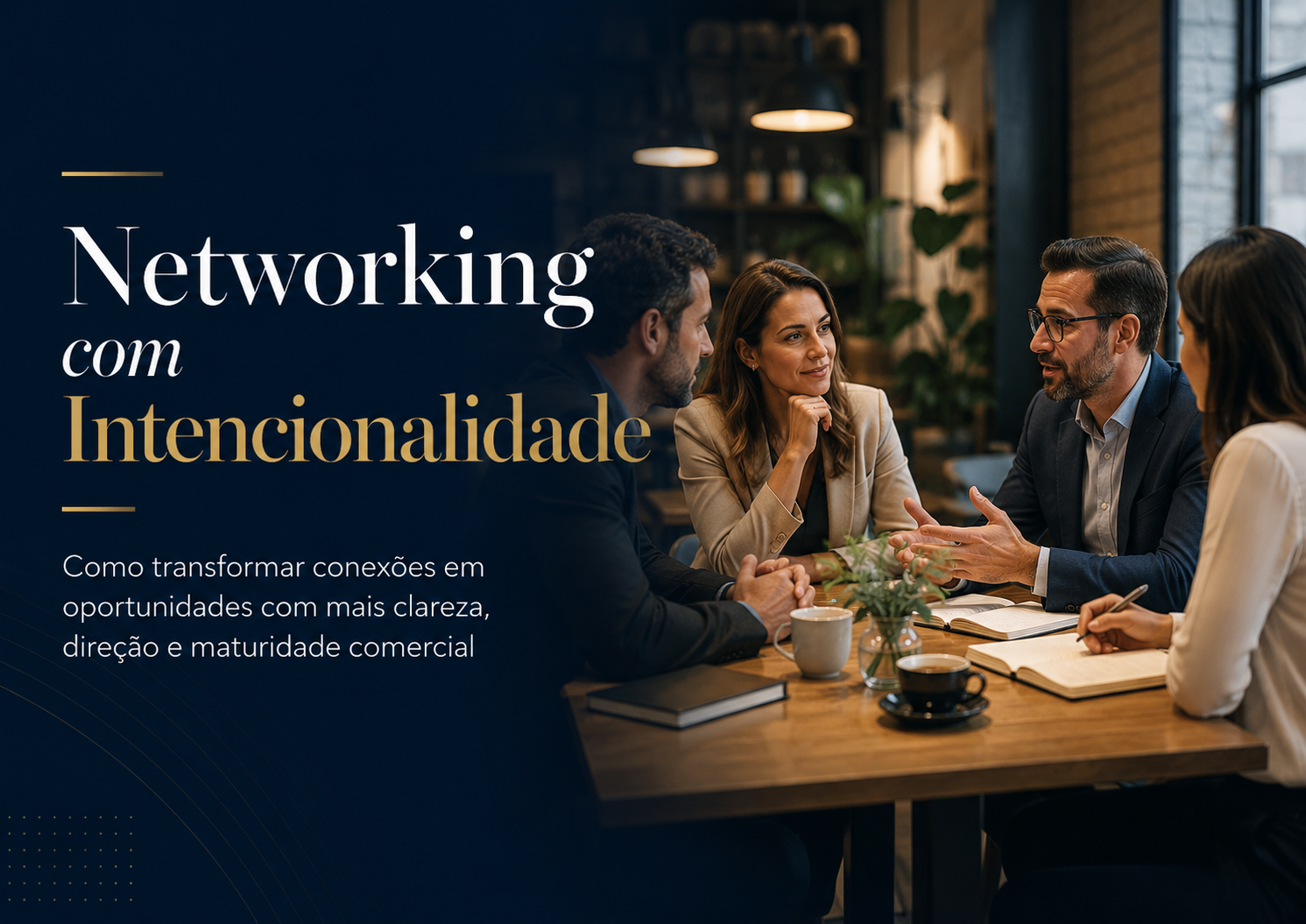 Networking com Intencionalidade: por que conhecer mais pessoas não resolve o problema comercial da sua empresa